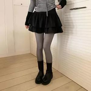 [옷자락]여자 밴딩 미니 캐주얼 티어드 캉캉 숏 스커트