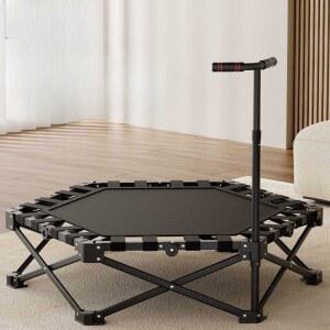 가정용 접이식 점핑머신 트램펄린 육각 운동 오렌지 폴딩 놀이 기구가정용 유산소
