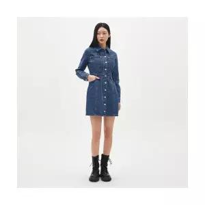 [LAP] 아웃포켓 셔츠형 슬림 데님 원피스 AR1DO261 896834