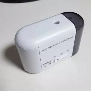 [셀러에이드]3단 연필깎이 ELM V5 전동 자동 화이트 미술 휴대용