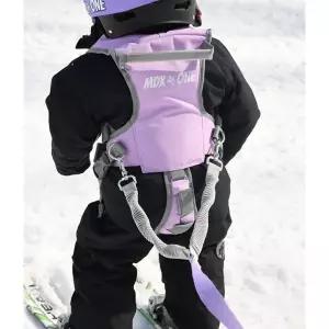 엠디엑스원 아동 하네스 스키용 9피트 스태틱 로프 백팩 라벤더