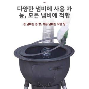 마당화로 가스통난로 드럼통화목난로 삼겹살 원피스 63CM 마당 통합 일체형 시골 펜션