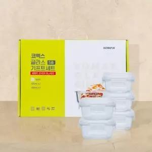 코멕스 오븐글라스 내열유리 밀폐용기 5종 선물세트 (WFJEOH1)