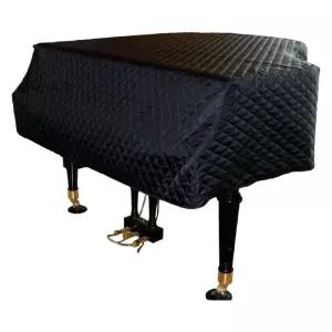 그랜드피아노 블랙 커버 교회 방진 건반 퀼팅 콩쿨 관리 성당