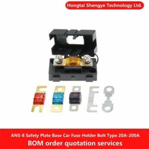 단방향 미디 오디오 증폭기 퓨즈 블록 ANS-8 안전 보드 기본 차량 홀더 볼트  20A 50A 70A 80A 100A
