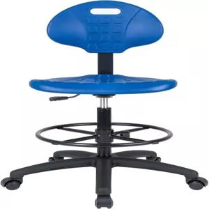 UR 시트 deluxe 폴리우레탄 제도 실험실 의자 18인치 조절 가능한 풋링 10인치 가능 좌석 용량 450파운드