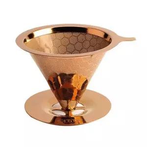 커피 필터 티타늄코팅 드리퍼 시타 골드 이중 스텐