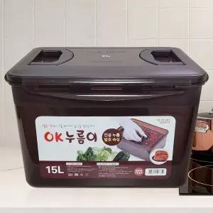 한진 밀폐김치통15리터누름이포함 okay 조아통 직사각