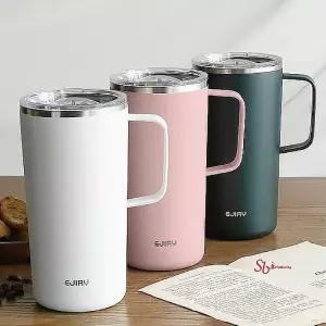 텀블러 손잡이 보온 600ml 보냉 벤티 스텐 대형 빨대 워터 차량용 진공 보틀 머그 스테인리스 여름 휴대용y