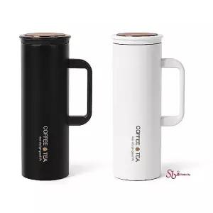 스텐텀블러 손잡이 대용량텀블러 450ml 보냉 보온 벤티 대형 보틀 워터 차량용 여름 진공 휴대용 머그uvw21