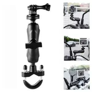 [셀러에이드]액션캠 오토바이 거치대 카메라 자전거 블랙박스 핸들 마운트