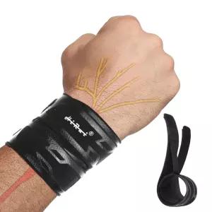 TFCC 눈물을 위한 HiRui 손목 보호대 운동용 농구 테니스 역도 건염 터널 증후군 조절 가능 (블랙 1팩)