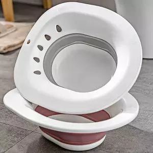 접이식 좌욕기 편안한 대야 변기식 수납용 배수구 설치형