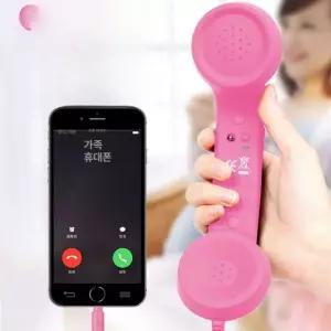 픽온 수화기이어폰 마이크 수화기 레트로전화기 인테리어