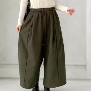 [다잇템] 여성 9부 통 골덴 보온 빅사이즈 바지_24141667_588872