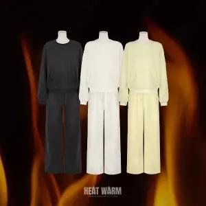 핫핑 [핫뜨거][2way] 산드레 플리스 기모 맨투맨 + 밴딩 스트링 와이드팬츠 set