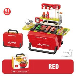 몽테조이 바베큐 카트 시뮬레이션 스프레이 부모-자녀 상호작용 실내외 장난감 재미  놀이집 어린이 선물