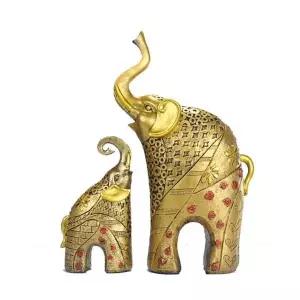 황금코끼리 YTO038P4 인테리어 소품 세트 집들이선물 장식품