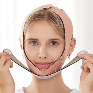 리프팅 밴드 얼굴 작아지는 핑크색 리프팅기 페이스라인 개선 기구