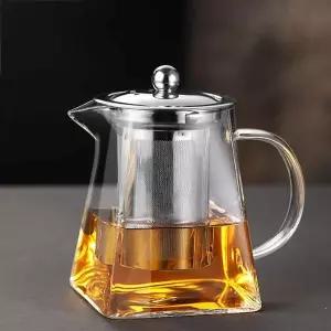 내열유리 티포트 사각 예쁜 티팟