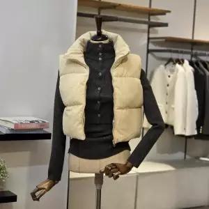 [반에이크]VB5ZPDM312Z_코듀로이 크롭 패딩 조끼