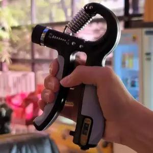 강도조절 5-60kg 카운터 악력기 그레이