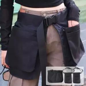 (색상 블랙)허리벨트가방 힙색 슬링백 크로스백 스포티 가방