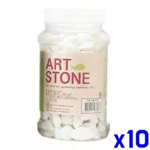 [오너클랜]WL 화분 자갈 아트스톤 화이트 x10개 원예 데코 분갈이