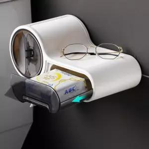 욕실선반 휴지 케이스 욕실 롤 휴지건반 티슈 각 원형 커버 인테리어 물