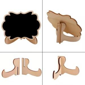 미니 소형 호환 나무 칠판 메뉴 라벨 칩 메시지 보드 표지판 테이블 장소 카드 홈 특별한 웨딩 파티 장식 1