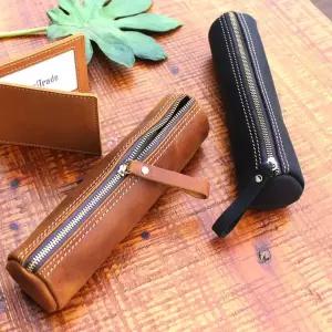 [NS홈쇼핑]신학기 입학선물 학생선물 클래식 감성 헤이거 소가죽 필통 (블랙, 브라운)..