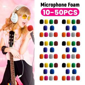 50-10pcs 실용적인 마이크 폼  스폰지 커버 전문 스튜디오 윈드스크린 캡 음악 스피커