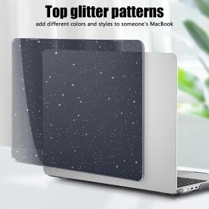 맥북 호환 프로 13.3 에어 A2941 A2681 A3113 A1932 A2179 A1706 A2338용 글리터 PC 노트북 케이스