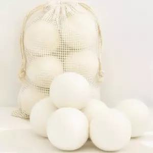 NAMU 천연 건조기볼 6개+파우치 세트 드라이볼 세탁볼 뉴질랜드 양모 건조 먼지 제거 볼 오일