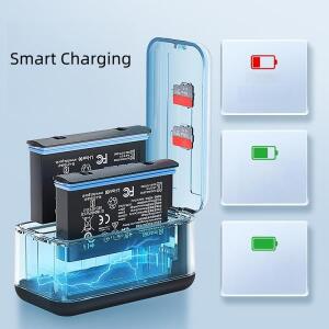 Insta360 호환용 호환용 X4 에어 충전기 휴대용 케이스 배터리 잔량 표시 도크 액세서리