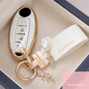 인피니티 닛산 알티마 맥시마 무라노 로그 센트라 370z 패션 TPU 자동차 4 버튼 키 케이스 커버  키체인 프