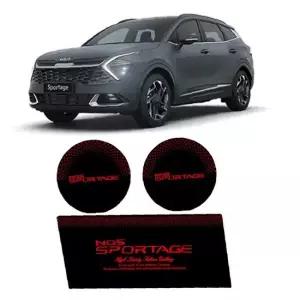 기아 스포티지 NQ5 5세대 컵홀더 LED플레이트 / 풀세트 레드