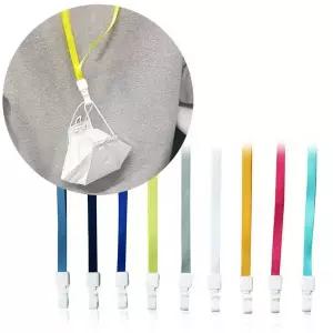 [꾸꾸까까]빅드림 마스크 칼라풀 목걸이 끈 줄 12개입 색상 9종