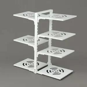 높이조절 JKW078P8 프라이팬 냄비 선반양면7칸 화이트