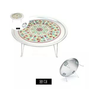 (제스트)접이식 시골밥상 양은밥상 왕대 인용 밥상 발상 시골