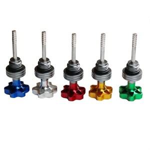 1pcs 오일 딥 스틱 필러 캡 플러그 GY6 스쿠터 바이크 오토바이 엔진 크랭크 케이스 레벨 게이지 범용