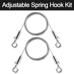 1.5-5mm 조절 가능 자동 와이어 로프 스프링 훅  걸이 솔루션 시스템 서스펜션 코드 스테인리스 스틸 케이