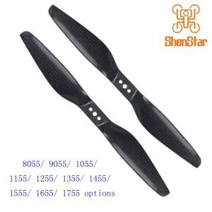 1쌍 8055 3K 탄소 섬유 프로펠러 CW DIY 비행기 멀티콥터 쿼드콥터용