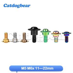 캣독베어 티타늄 볼트 M5/M6x11-22mm 바이크 오토바이용 “W” 우산형 고정 장치 변환