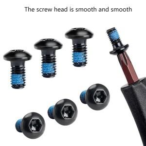 12/24pcs 자전거 디스크 브레이크 로터 볼트 M5x9mm 스테인레스 스틸 나사 MTB 도로 용 블랙 고정 액세서리