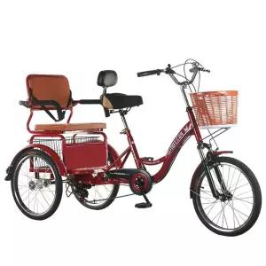 삼발이자전거 노인세발자전거 어르신 엄마 성인 자전거 인력거 장보기