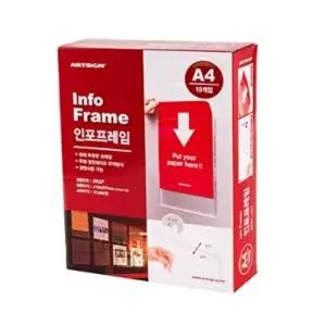 엘리베이터게시판 부착형게시판 A4 투명 인포프레임 10매 (KYR-WFKF3OW)
