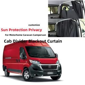 캐러밴 캡 디바이더 블랙 아웃 차양 커튼 커튼 (Fiat Ducato Vw T5 T6 Ford Transit Sprinter Motorhome 액