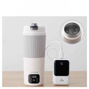 휴대용 커피 포트 가열 끓이 미니 텀블러 전기컵 온수 여행용