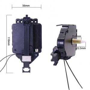 DIY 키트 벽시계 시간별 스윙 운동 석영 진자 트리거 시계  손과 2 쌍 차임 뮤직박스